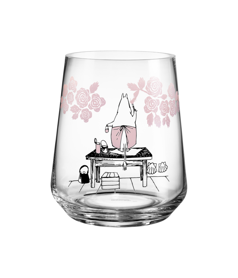 Moomin gler vasi/kertastjaki Roses 17,5cm