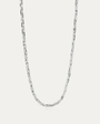 BY•L – FOSSFLÉTTA GRÓF HÁLSFESTI - RHODIUM