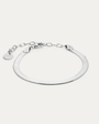 BY•L – HRYGG MIRROR ARMBAND BREITT - RHODIUM