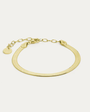 BY•L – HRYGG MIRROR ARMBAND BREITT – GYLLT