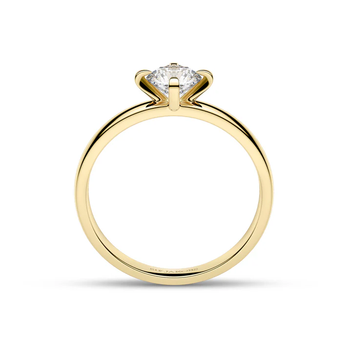 Sif Jakobs – Hringur Solitaire Venice – 14 kt gull – Lab grown demantar