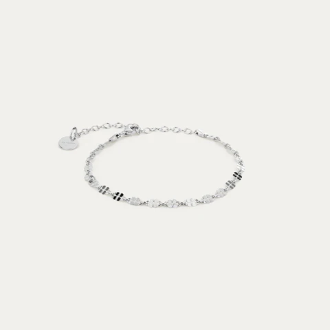 BY•L – ÖRK FÍNLEGT ARMBAND - RHODIUM