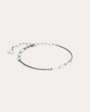 BY•L – FROST ARMBAND M/ KEÐJU Á MILLI - RHODIUM 