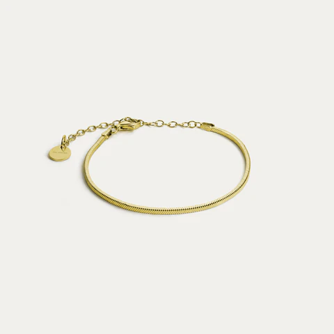 BY•L – CUBE ARMBAND FÍNLEGT – GYLLT