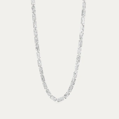 BY•L – FROST HÁLSFESTI FERKANTAÐIR HLEKKIR - RHODIUM