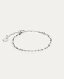 BY•L - CUBE ARMBAND KUBBAR MEÐ KEÐJU - RHODIUM