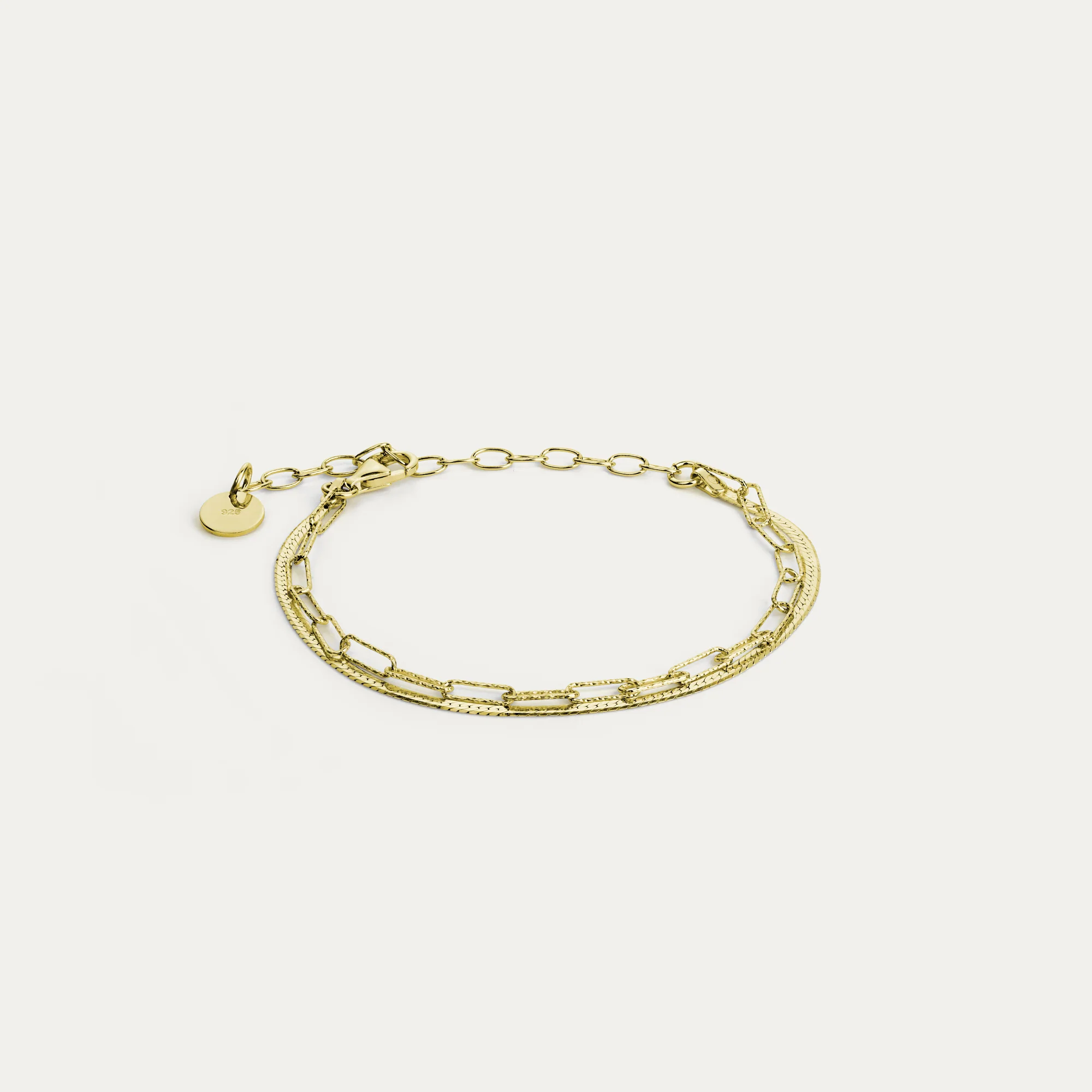 BY•L – FROST ARMBAND TVÖFALT - GYLLT