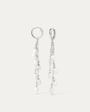 BY•L – HAF PERLULOKKAR 7X - RHODIUM