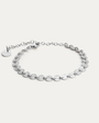 BY•L – FROST ARMBAND HRINGLAGA HLEKKIR - RHODIUM