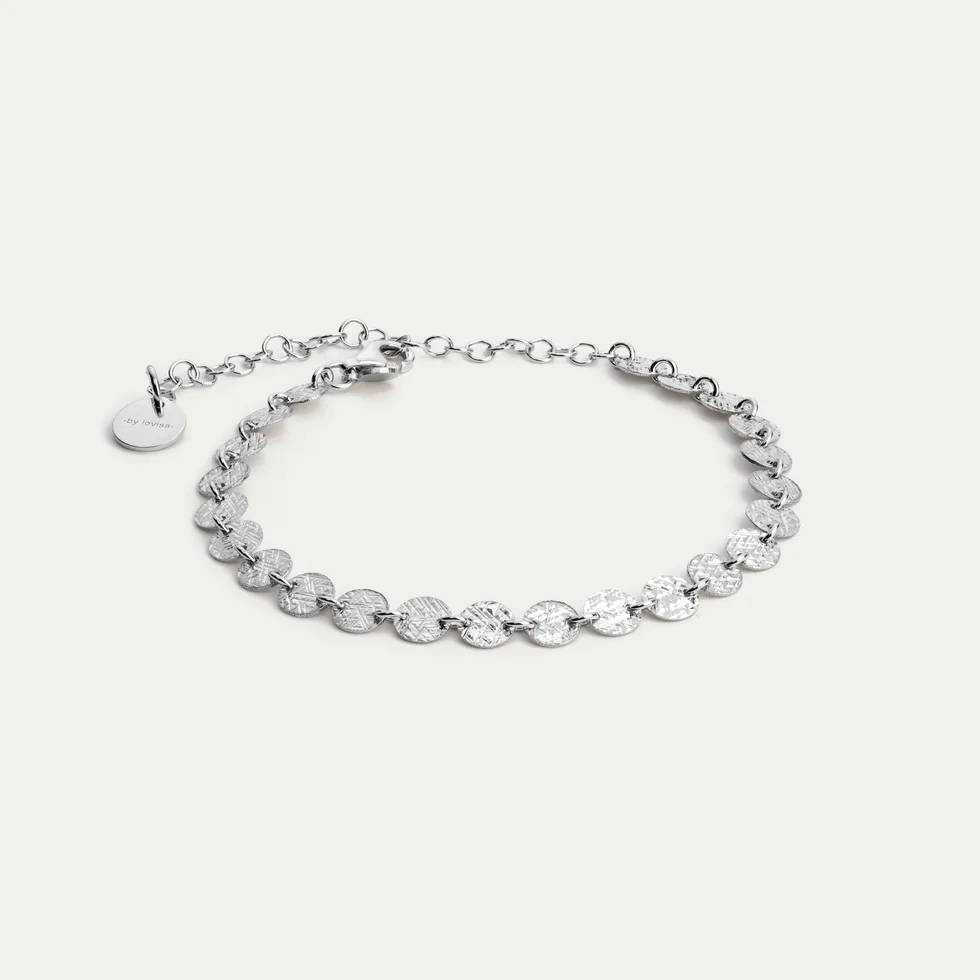 BY•L – FROST ARMBAND HRINGLAGA HLEKKIR - RHODIUM