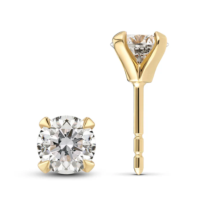 Sif Jakobs – Eyrnalokkar Solitaire Venice – 14 kt gull – Lab grown demantar