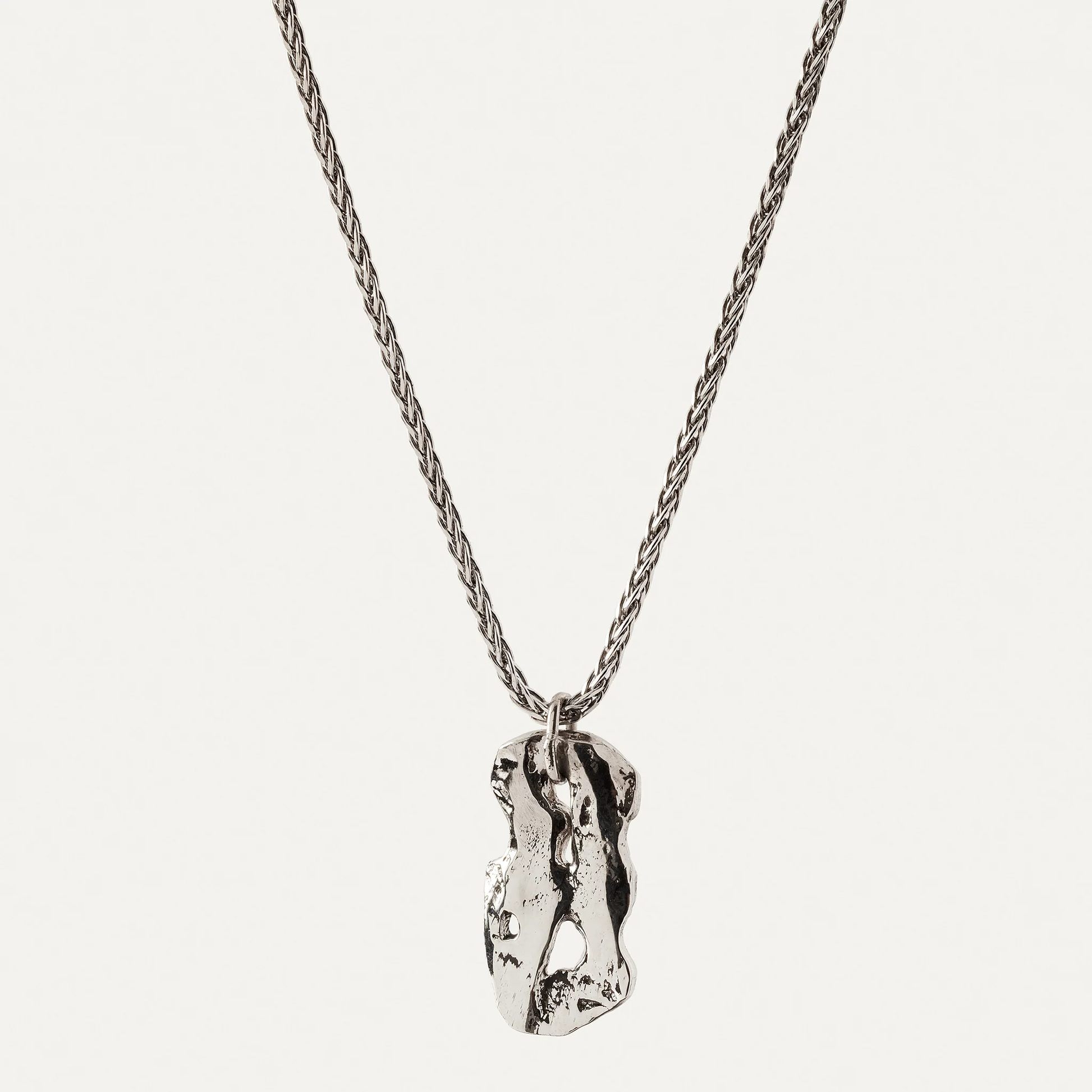 BY•L – STORMUR RECTANGLE HÁLSMEN STÆRRA - RHODIUM
