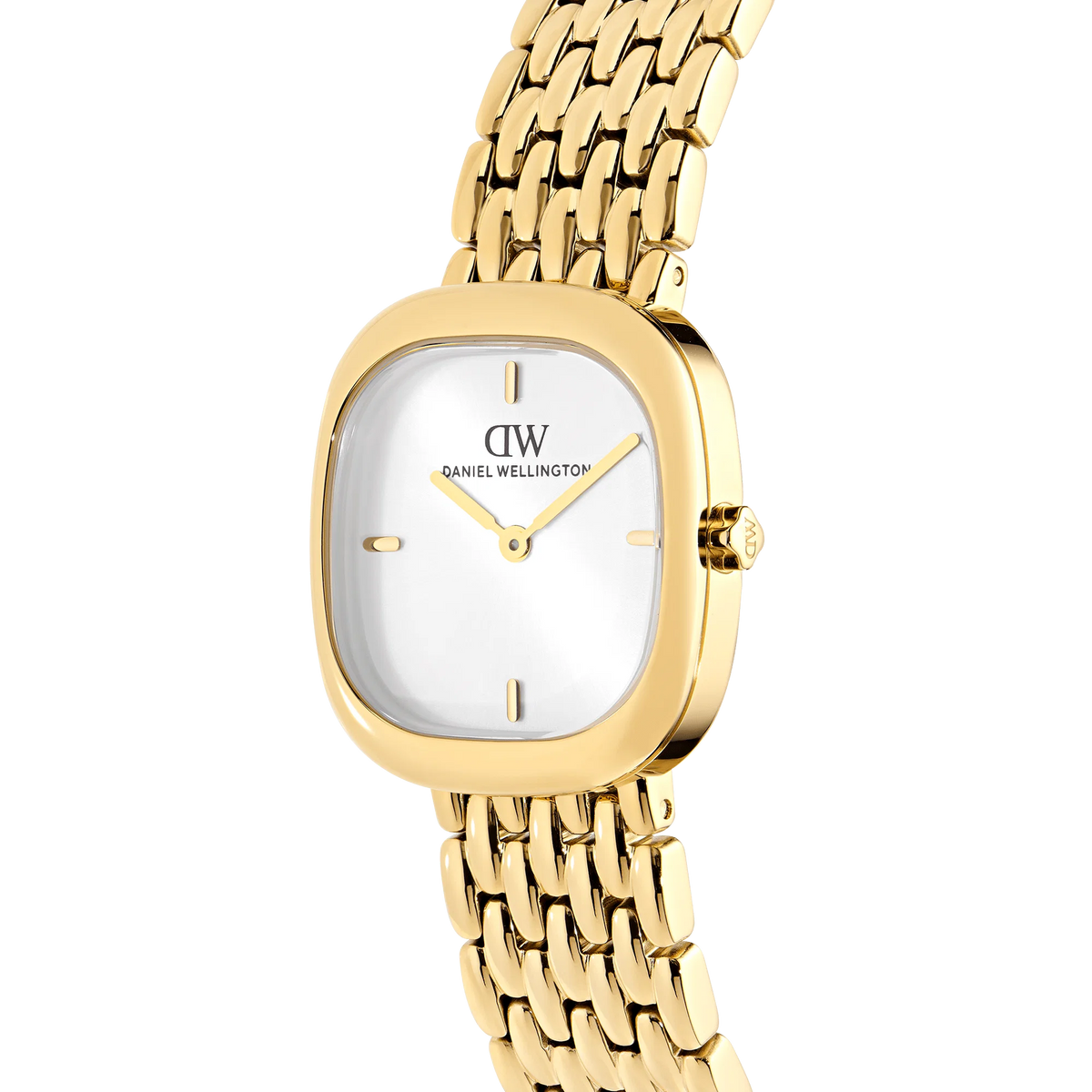 Corta White Grain-Link Gold