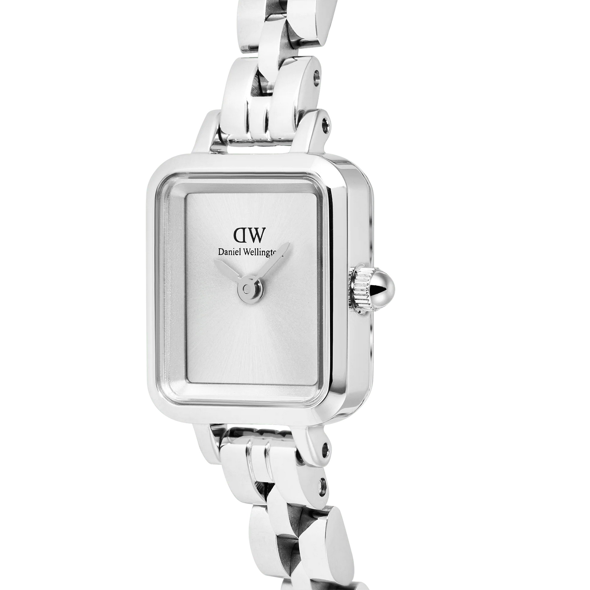 Daniel Wellington – Quadro Mini Arch 3-link White Sunray Silver – 15,4 x 18,2mm