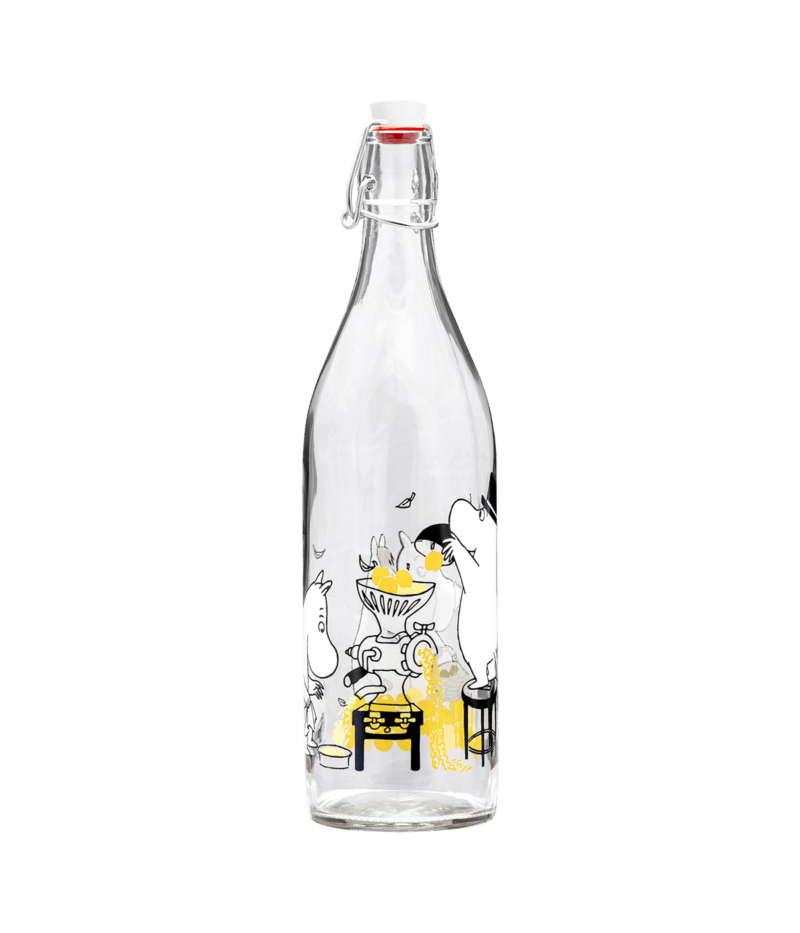 Moomin glerflaska 1l Fruits