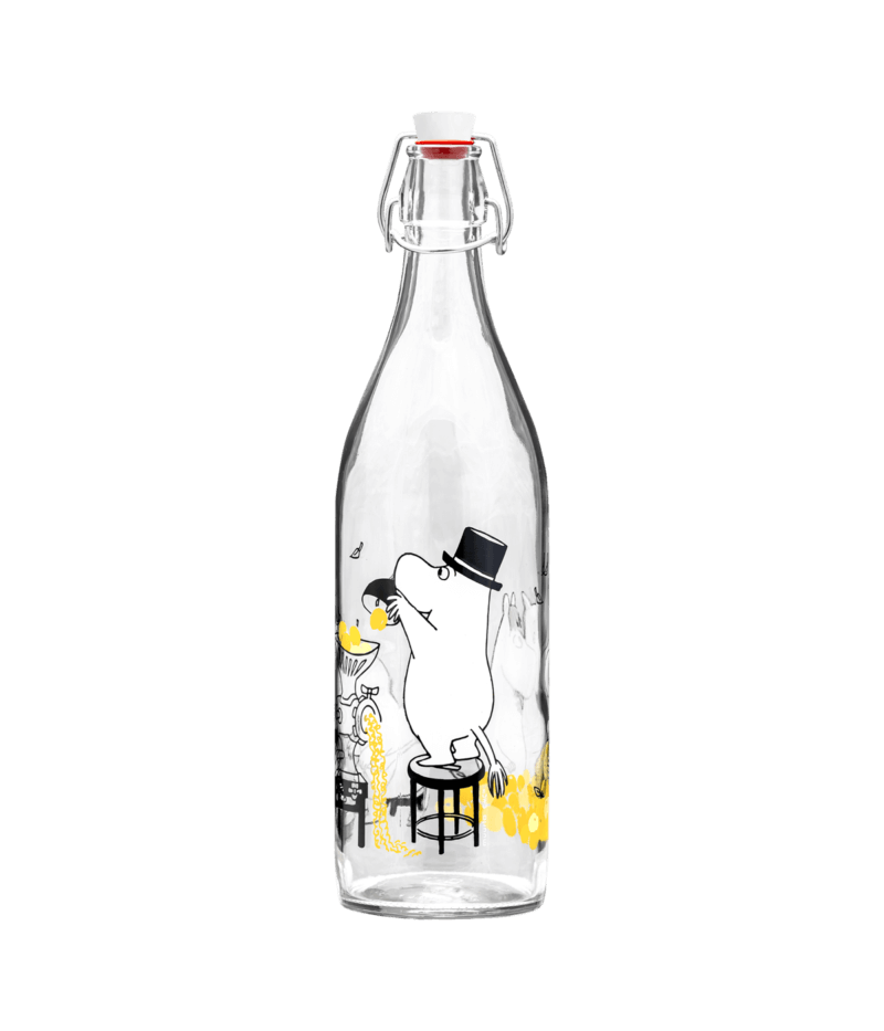 Moomin glerflaska 1l Fruits