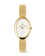 Daniel Wellington – Juliette fléttað net úr hvítu og gullnu sólargeislaúri – 20x26 mm