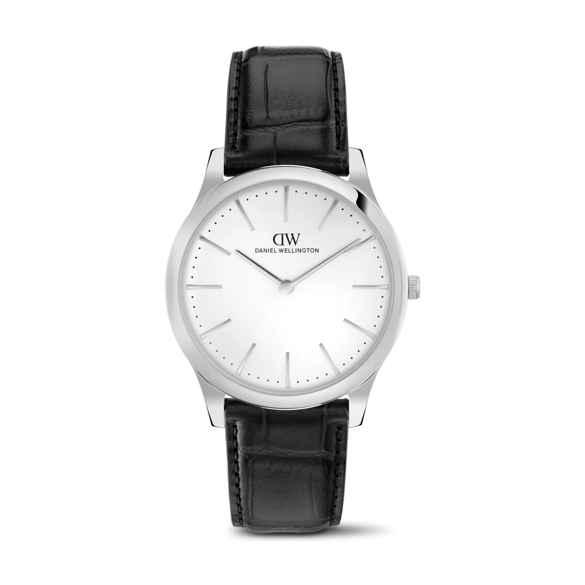 Pathfinder Black-Croc Frost-White Silver – 39 mm