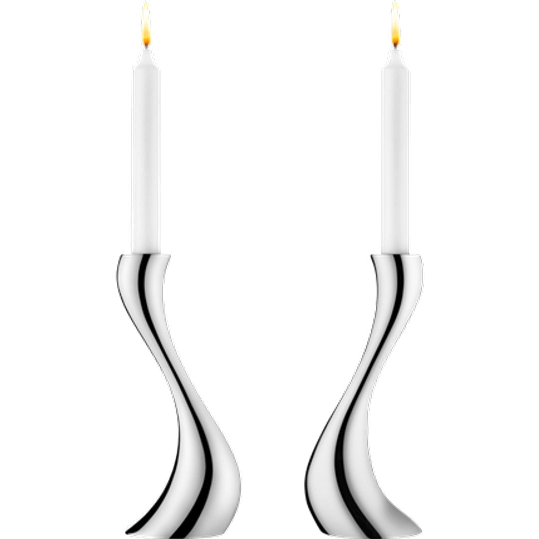 Georg Jensen Cobra kertastjakar 2 stk 20 cm