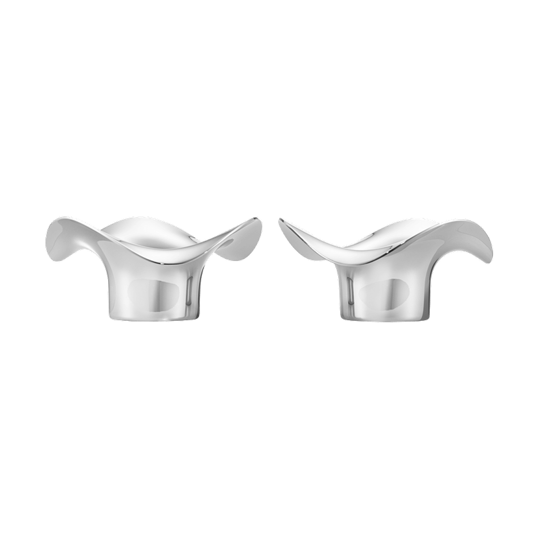 Georg Jensen Cobra kertastjakar 2 stk fyrir sprittkerti