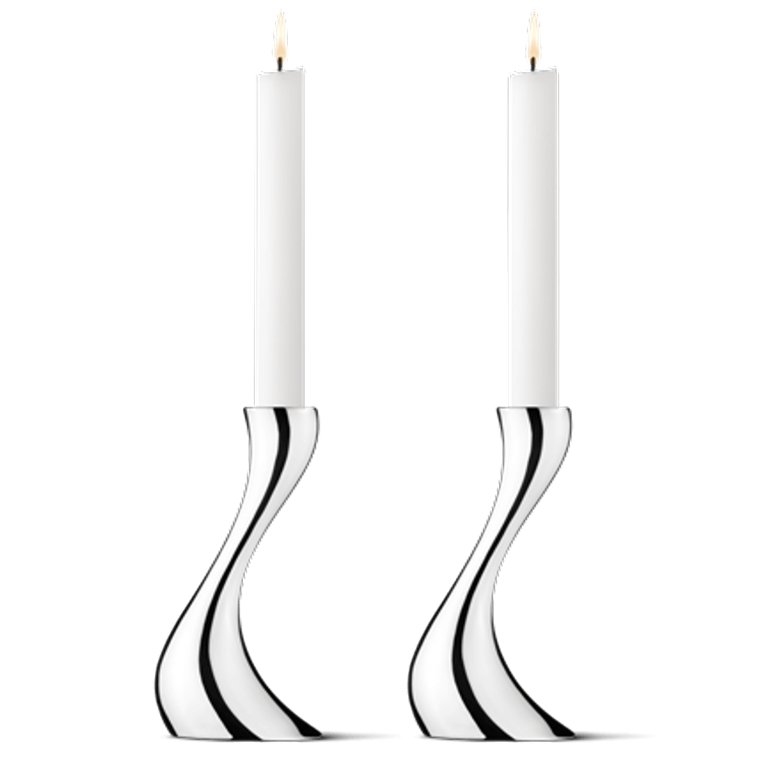 Georg Jensen Cobra kertastjakar 2 stk 16cm