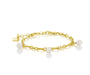 BYLOVISA – HAF – GRÓFT ARMBAND 3 PERLUR