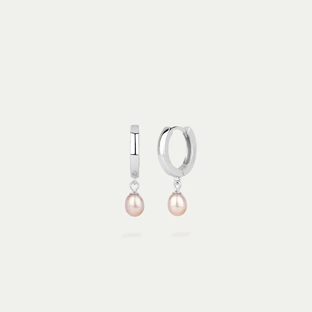 Haf Pink hoops lokkar - Bleik perla
