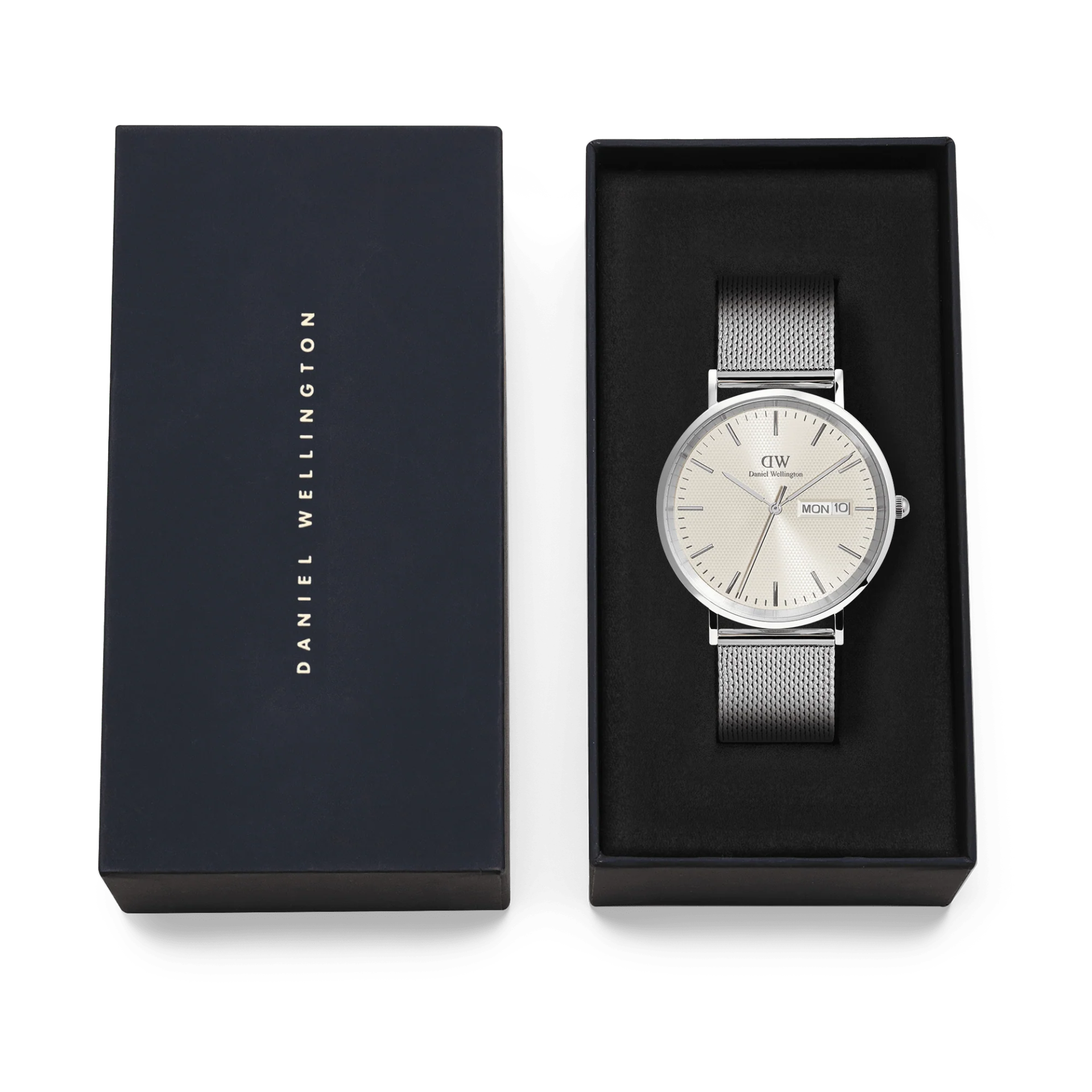 DANIEL WELLINGTON 40 mm Classic Day Display Sterling Champagne