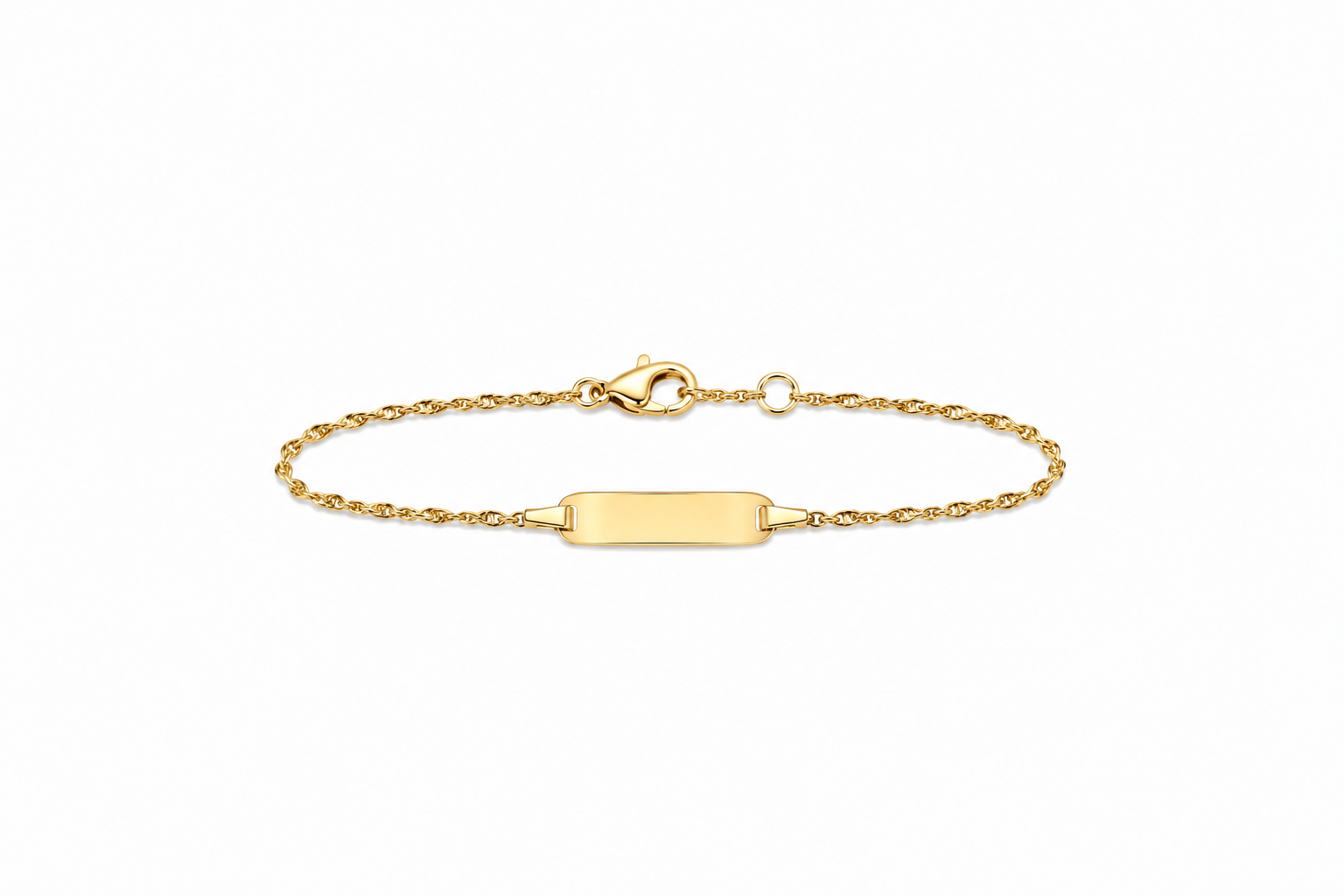 9 kt GULL – ARMBAND – ÁLETRUN