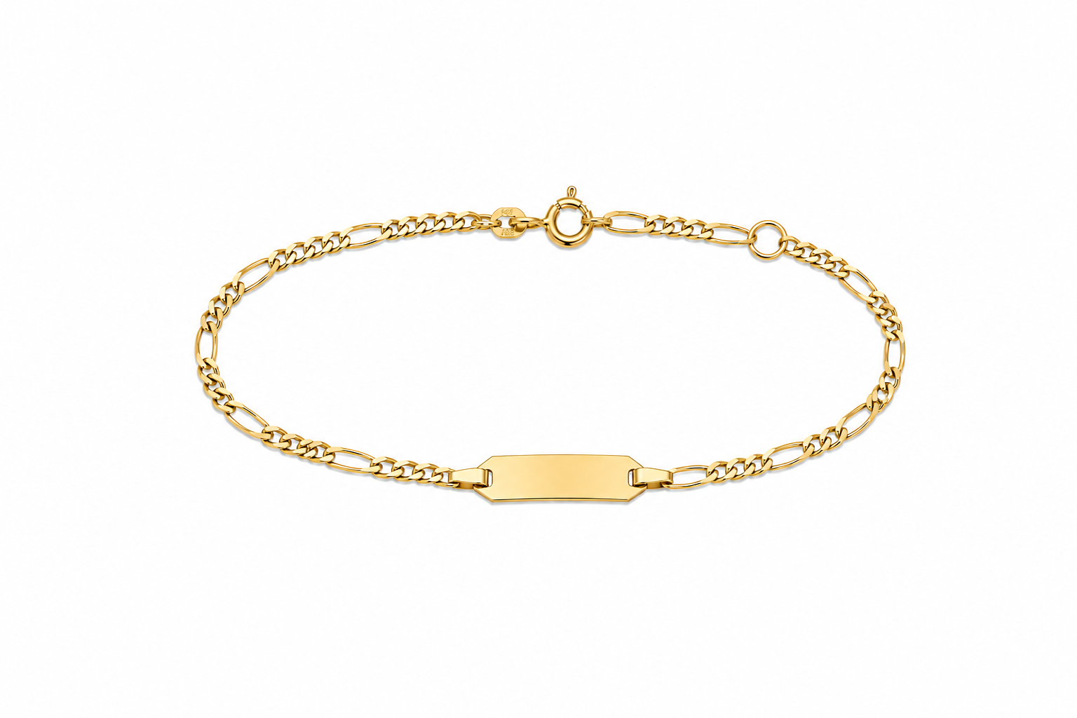 9 kt GULL – ARMBAND – ÁLETRUN