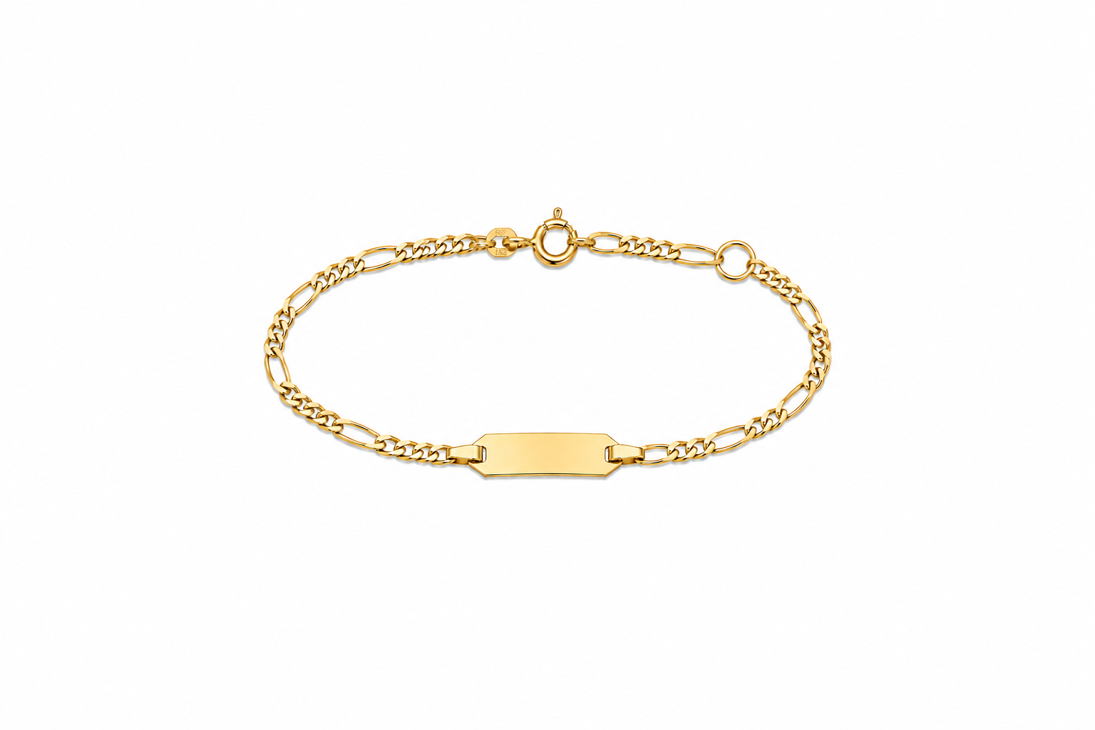 9 kt GULL – ARMBAND – ÁLETRUN