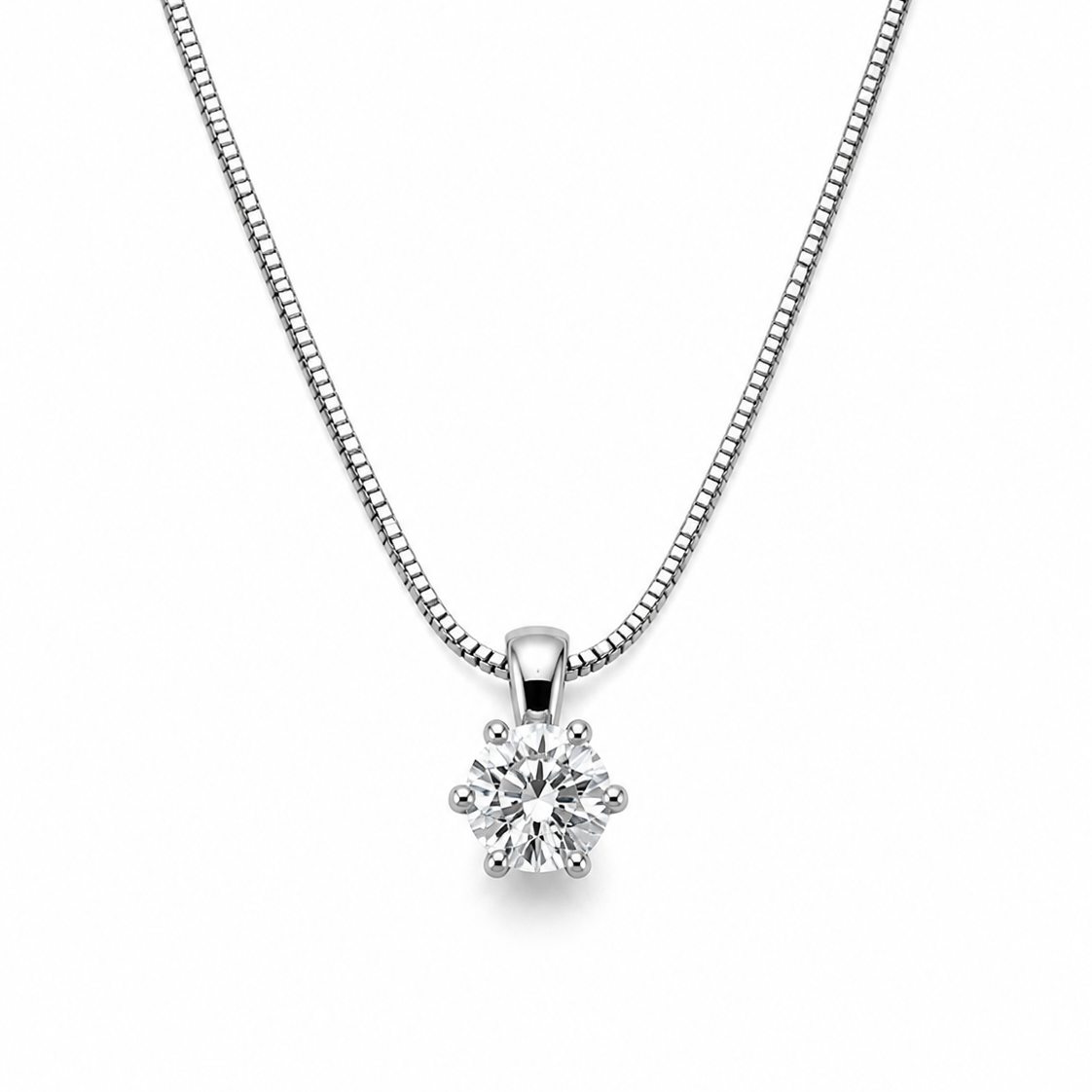 GULLHÁLSMEN – 14 KT – DEM 0,50 ct