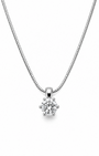 GULLHÁLSMEN – 14 KT – DEM 0,50 ct