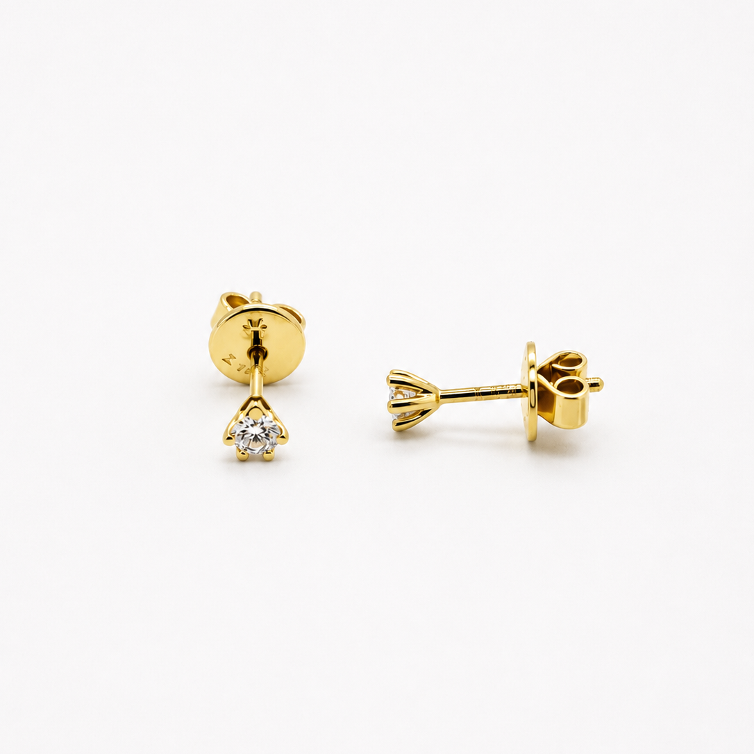 GULLEYRNALOKKAR – 14 KT – DEM 0,2 ct