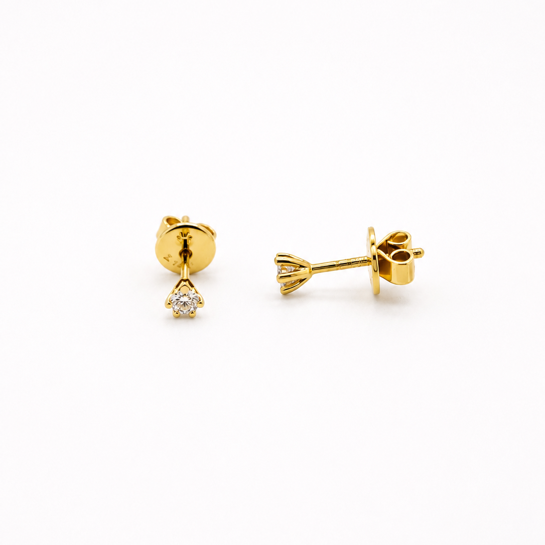 GULLEYRNALOKKAR – 14 KT – DEM 0,15 ct