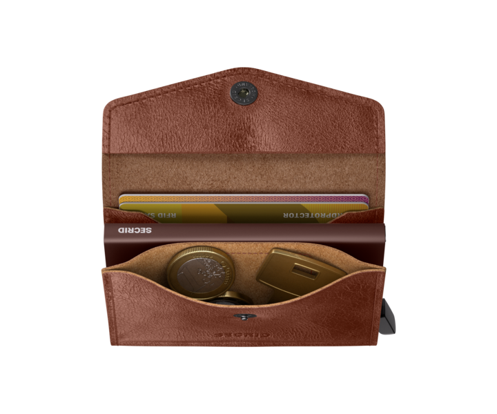 Secrid veski - Envelope - Cognac