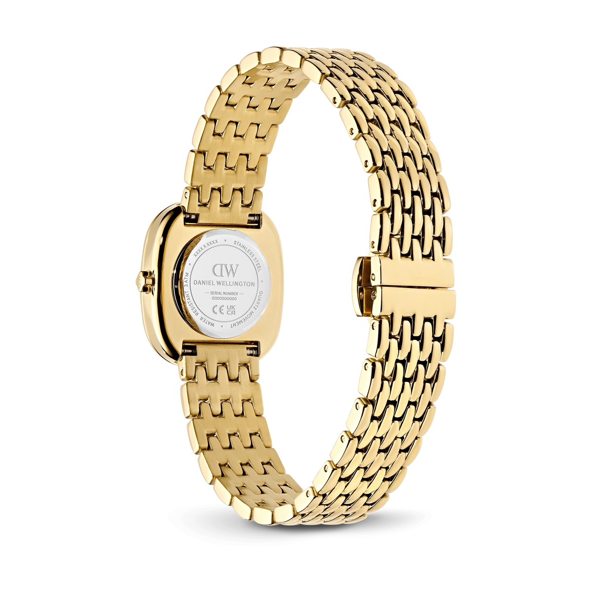 Corta White Grain-Link Gold