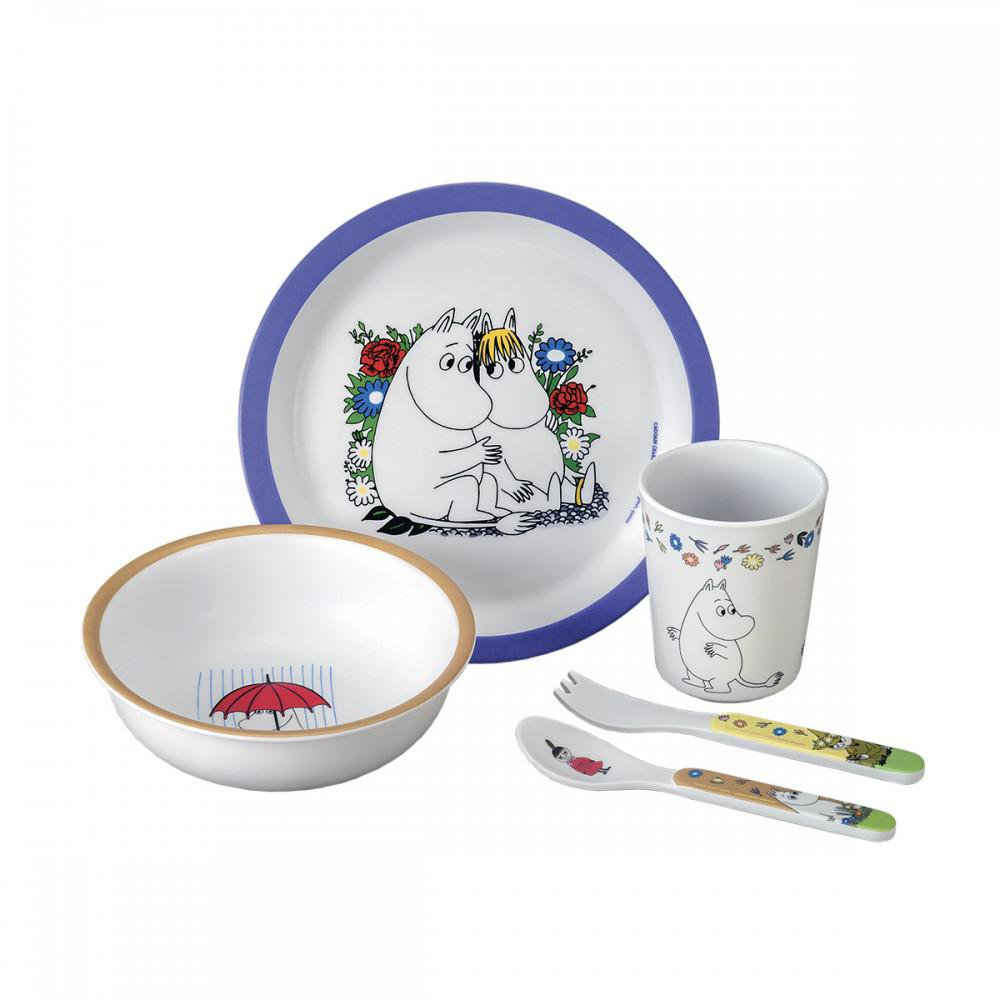 Petit Jour Moomin 5stk sett blátt