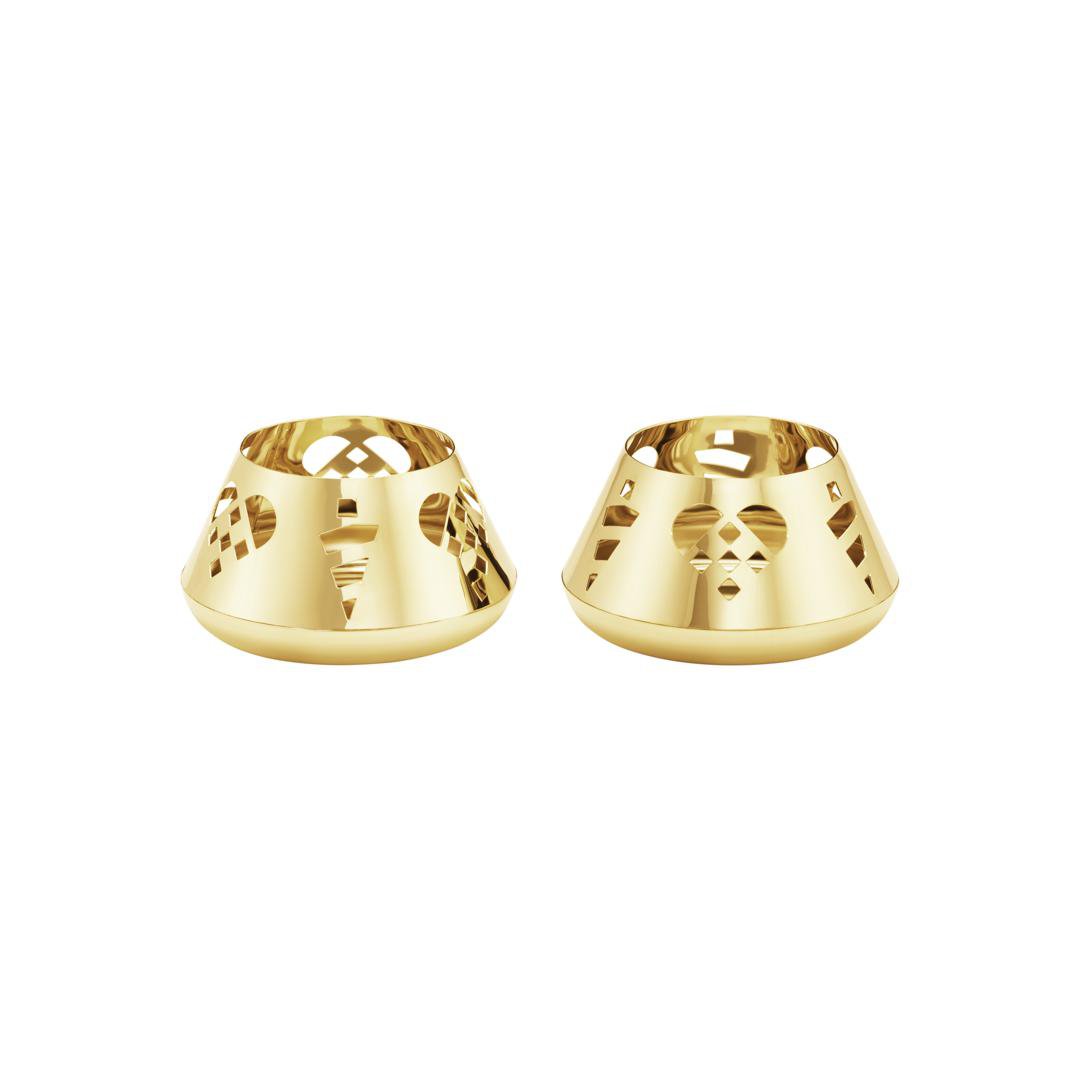 Georg Jensen Jólakertastjakar teljós 2025 gull 2stk