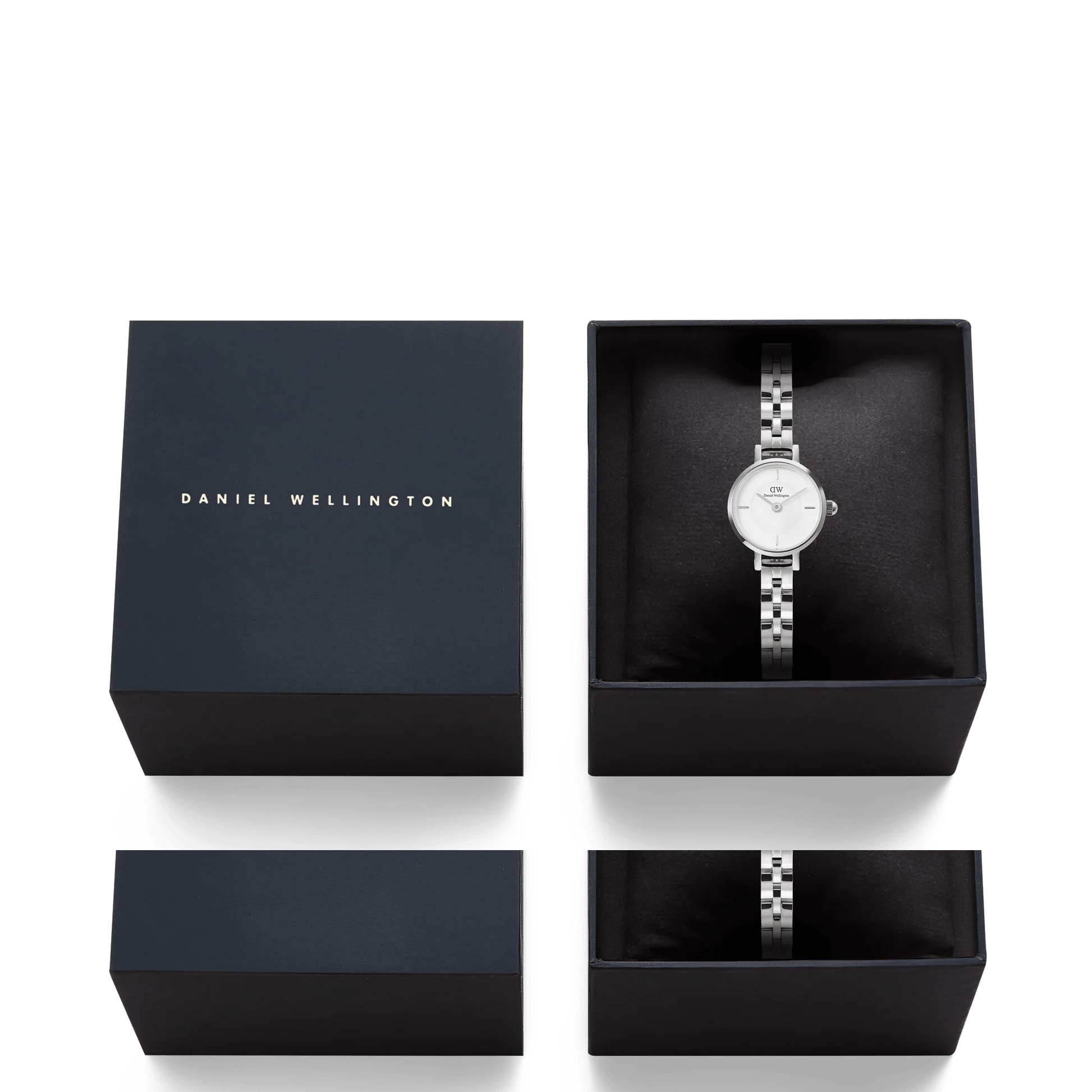 Daniel Wellington – Petite Mini Arch 3-link White Silver - 19mm