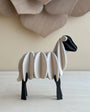 Hvítt og svart lamb - 7 cm