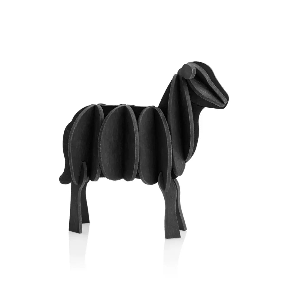 Svart lamb - 14 cm