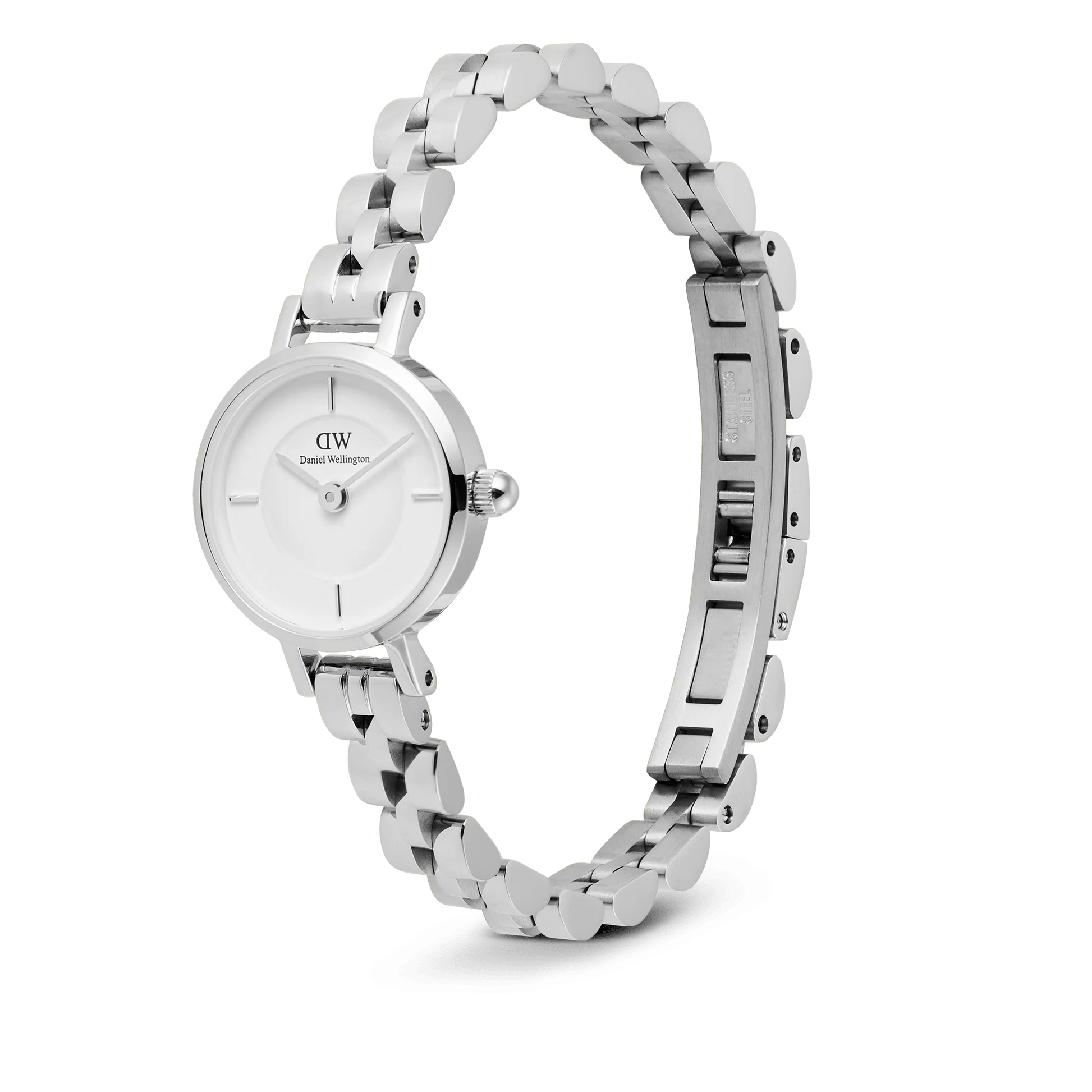Daniel Wellington – Petite Mini Arch 3-link White Silver - 19mm