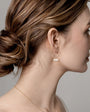 Teardrop Pearl Hoops