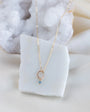 Petite Vök Necklace, Aquamarine