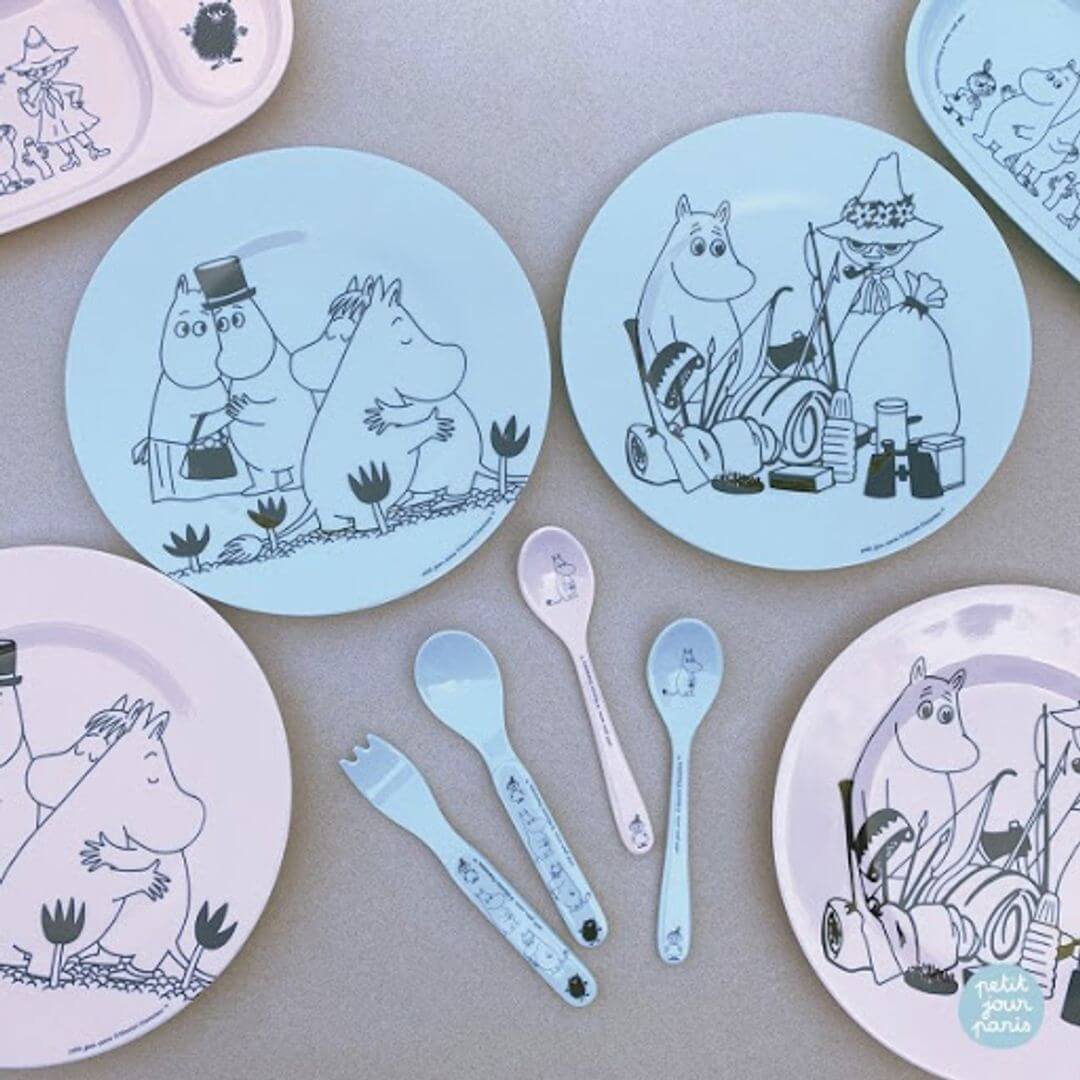 Petit Jour Moomin 5stk sett blátt
