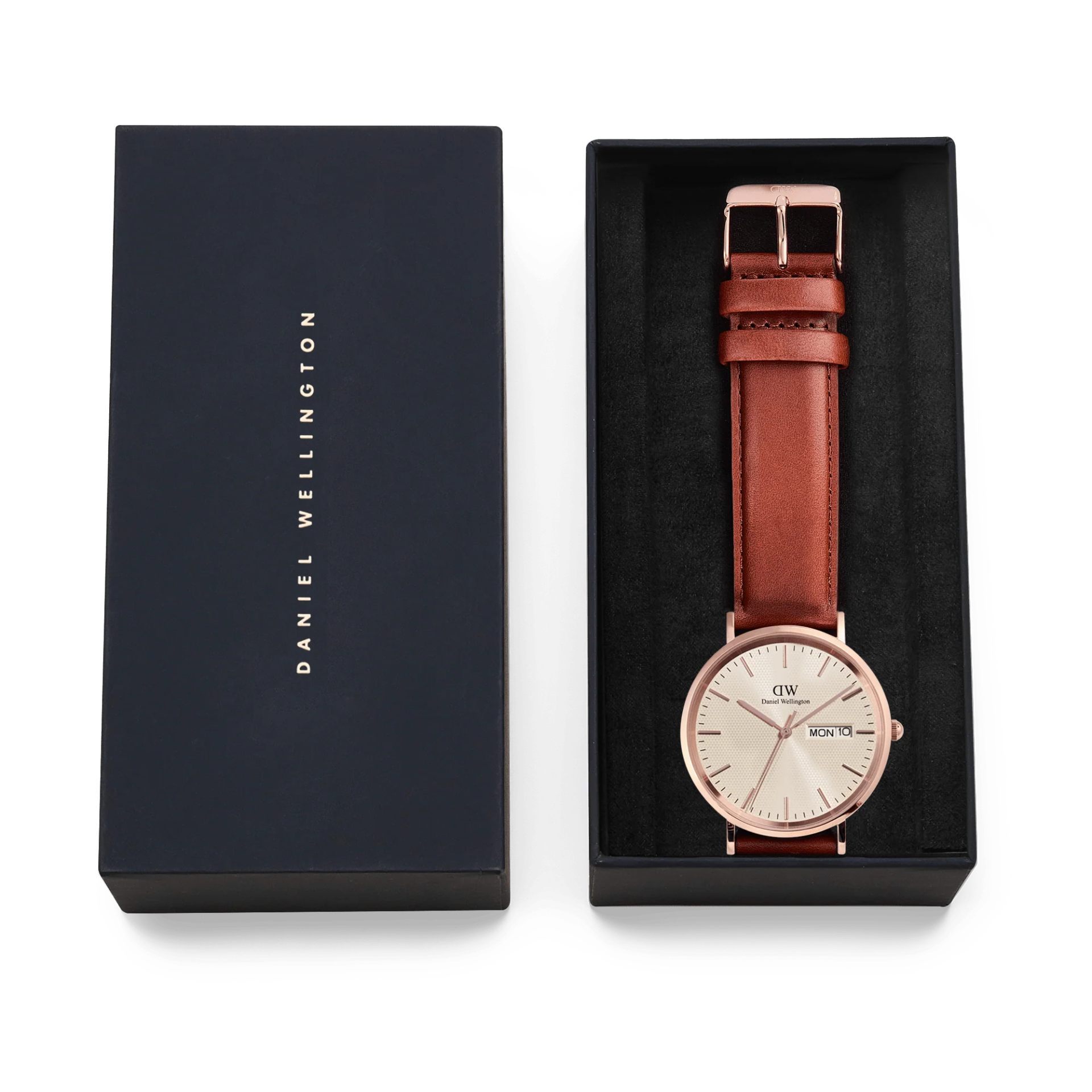 DANIEL WELLINGTON 40 mm Classic Day Display St Mawes Rose Gold Champagne