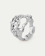 BY•L – Örkörk hringur breiður - rhodium