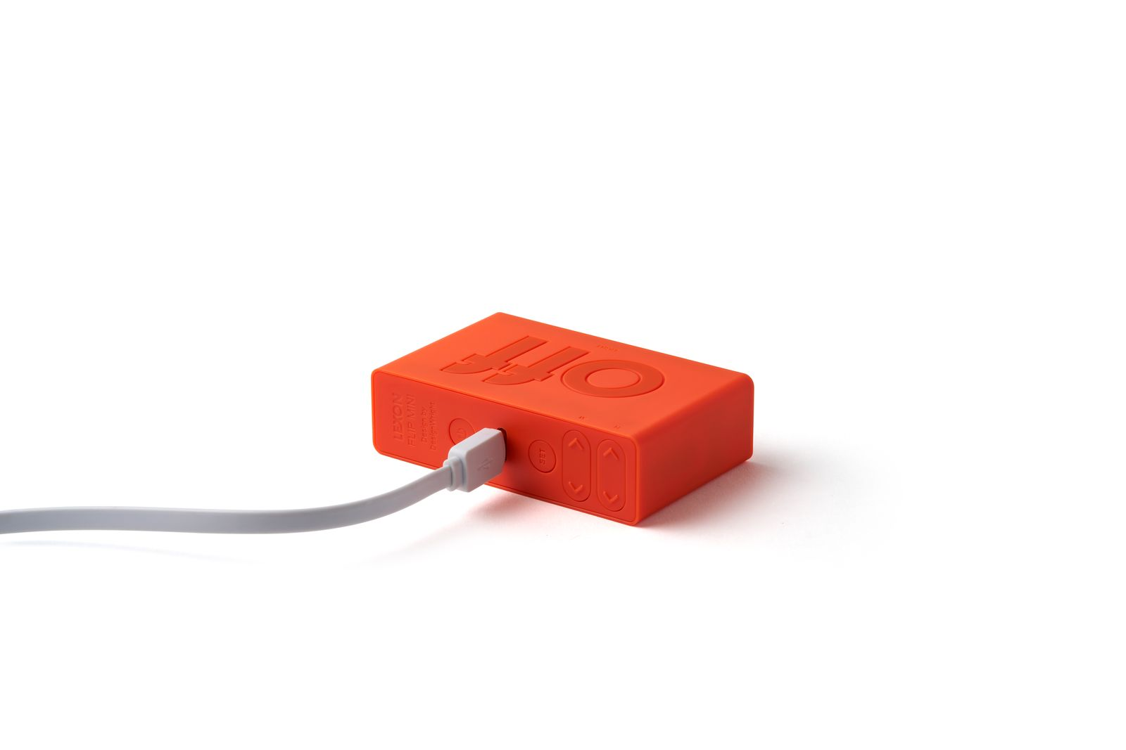 Lexon vekjaraklukka Orange lítil