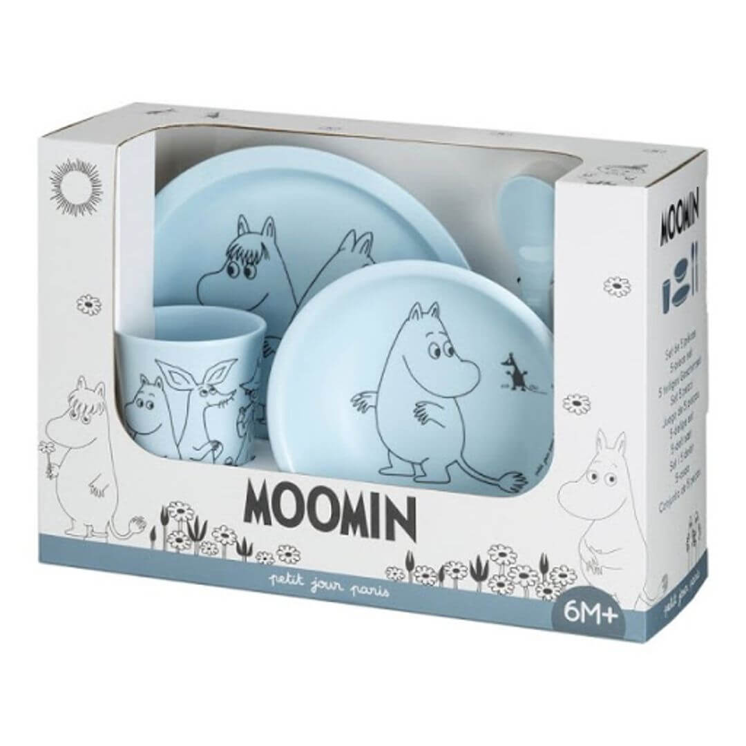 Petit Jour Moomin 5stk sett blátt